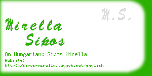 mirella sipos business card